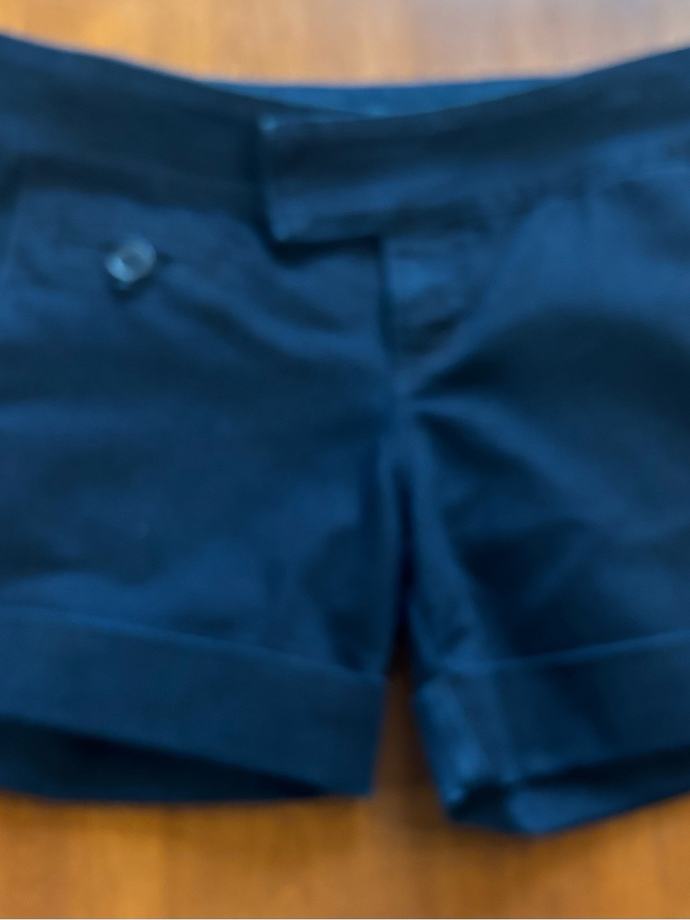 See Thru Soul Navy Tailored Cuffed Shorts